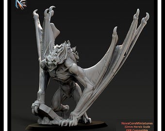 Bat Beast - Vampiric Undead - One Page Rules| Sci-Fi Resin Miniatures | Fantasy Resin Miniatures| Tabletop Wargaming 32mm-Heroic Scale