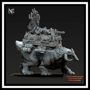 Predoni Orchi | Set modulare Bestie da Combattimento - Regole in una pagina | Miniature in resina fantascientifiche | Squadra d'élite | Wargame da tavolo in scala eroica 32 mm