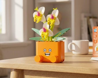 Kreative Bausteine - Botanische Spielzeuge, Pflanzenförmige Dekor, fröhliche Blumenmodelle, entspannendes Hobby, Innendekoration
