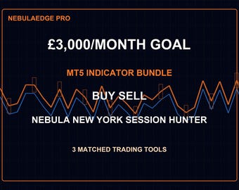 Nebula New York Session Hunter Mt5 Indicator Bundle, herramienta de trading Forex para comprar, vender, mantener y salir.