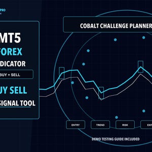 Indicatore XAUUSD Gold MT5 / Cobalt Challenge Planner: segnali di acquisto e vendita per momentum e volatilità dell'oro (revisione)