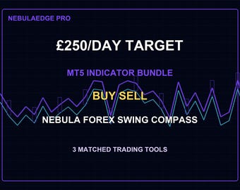 Paquete de indicadores Nebula Forex Swing Compass para MT5, herramienta de trading Forex para comprar, vender, mantener y salir.