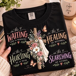 Christian Sublimation PNG Bundle | Floral Cross Faith Quote Shirt Designs | SVG PDF Digital Download