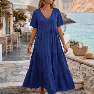 beach pullover dress Loft Beach Stitchy V-Neck Maxi Sweater Dress Size XL White Women's