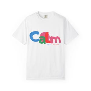 Mid Weight - Calm8Collective Calm Twist Tee | Heavy Minimal Graphic Shirt UK PROVIDER