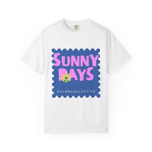 Mid Weight - Calm8Collective Sunny Days Tee | Heavy Minimal Graphic Shirt UK PROVIDER