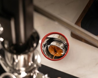Espresso Extraction Mirror, Convex Coffee Crema Mirror, Magnetic or Adhesive Mount, Flow Observation Mirror for Bottomless Portafilters