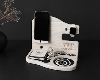 Personalisierte Dockingstation, perfekt für Geburtstagsgeschenk für den besten Freund, Geschenk für Männer zum Valentinstag, cooles Geschenk für Vater und Vater