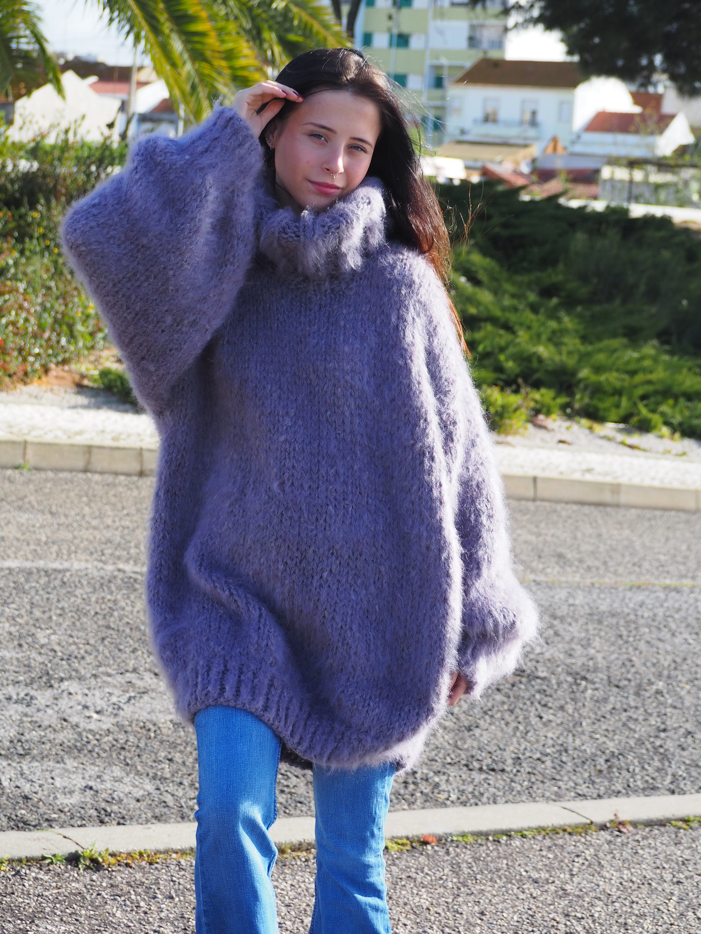 Supreme HYSTERIC GLAMOUR Mohair Zip Up Hooded Sweater (FW24) - $298