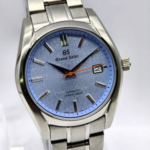Vintage Grand Seiko Automatic Date Indicator Blue Dial Japan Made Men's Wrist Watch Free Shipping