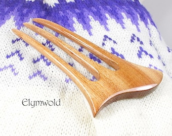 Wave top hair fork - Handmade by Elymwold