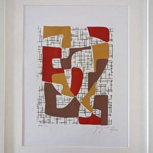 Dunes - Abstract -Modern - handmade - silkscreen art