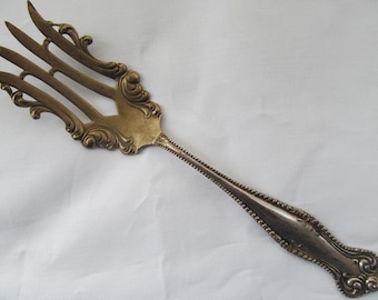 Vintage Gold Wash Sterling Silver Beef Fork pattern Canterbury