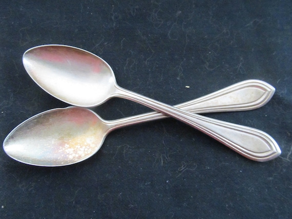 Vintage Spoons Holmes Edwards XIV 1910 Washington Silver Serving Spoons Etsy New Zealand
