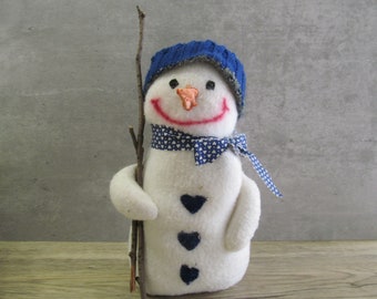Handmade  One of  a Kind Winter Wonderland Snowman
