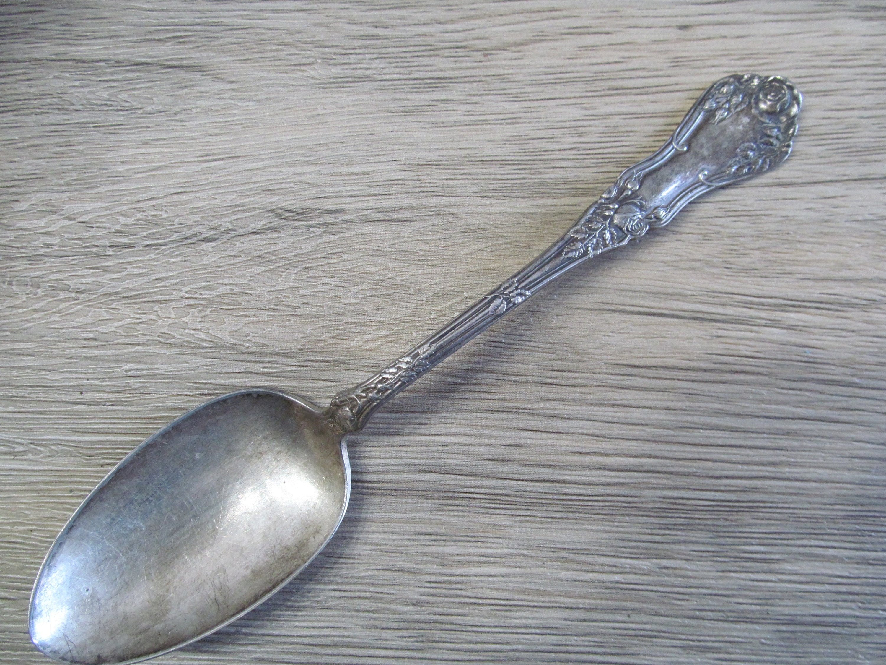 Vintage Serving Spoons-rockford S.P Co5- Pattern 1906