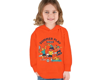 Summer Play Kids Hoodie | Toddler Pullover Fleece Hoodie