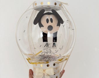 Personalized Birthday Gift for Kids, Custom Chocolate Bouquet Balloon, Disney Theme Party Decor