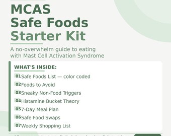 Kit de démarrage MCAS Safe Foods - Guide PDF imprimable