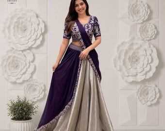 Super Trending Party Wear Lehenga Choli with Ready-Made Embroidered Blouse