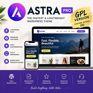 Tema y plugin Astra Pro: ¡Actualizaciones de por vida para un número ilimitado de sitios web!