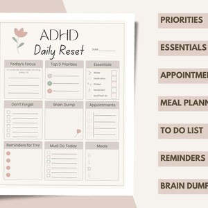 Daily Notion Dashboard Template | Adhd Planner | Task Tracker | Busy Moms | Overstimulated | Brain Dump |Cleaning Checklist | Everyday Focus
