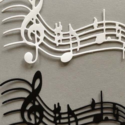 24pc. Music Note Die Cut Embellishment Set for Scrapbooking & Etsy