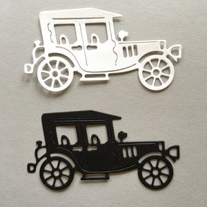 Embellissement de vieille voiture vintage pour scrapbooking, fabrication de cartes, décorations de table