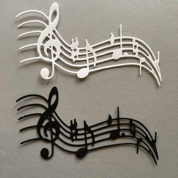 Music Note Die Cut Embellishment for Scrapbooking & Card Making ~ Party Table Decorations ~ Junk Journal