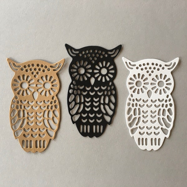 Owl Die Cut Etsy