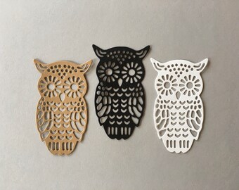 Owl die cut | Etsy