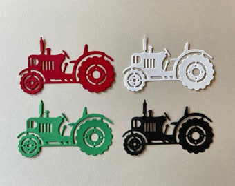 Tractor Die Cut For Scrapbook & Card Embellishments