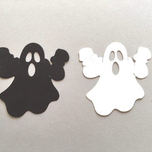 Ghost Die Cut Embellishment for Halloween, Scrapbooking, Card Making, Cupcake Toppers