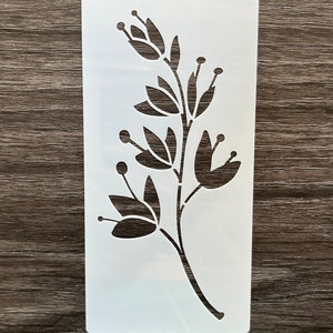 Reusable Plastic Mylar Flower Stencil Pattern / Art Stencil / Craft Stencil / Paint Stencils / Crafting Stencils / Wall Stencils