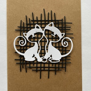 Cat Die Cut ~ Paper Cut Out ~ Card Embellishment ~ Scrapbook ...