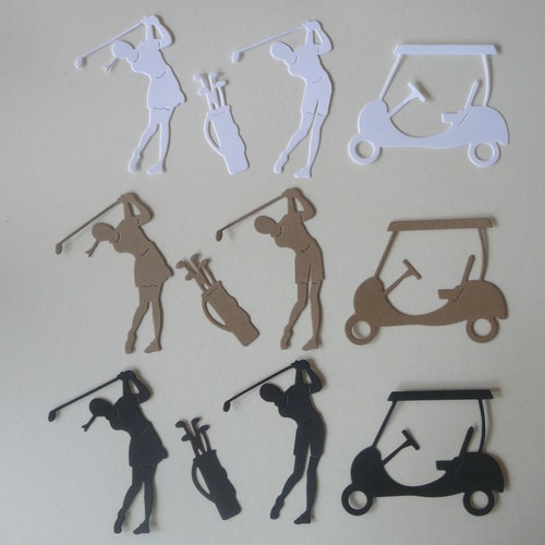 Handmade Die Cut GOLF Set Paper Piecing Embellishment for Card Etsy