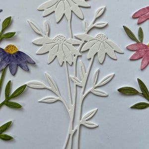Blumen Aquarellpapier Stanzform ~ Aquarell-Rohlinge ~ Blumenausschnitte ~ Blumenmuster ~ Scrapbooking ~ Kartenherstellung ~ Junk Journal