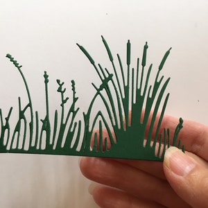 Décorations découpées en papier pour scrapbooking, fabrication de cartes, papier découpé, quenouilles, mauvaises herbes, décorations de scrapbooking