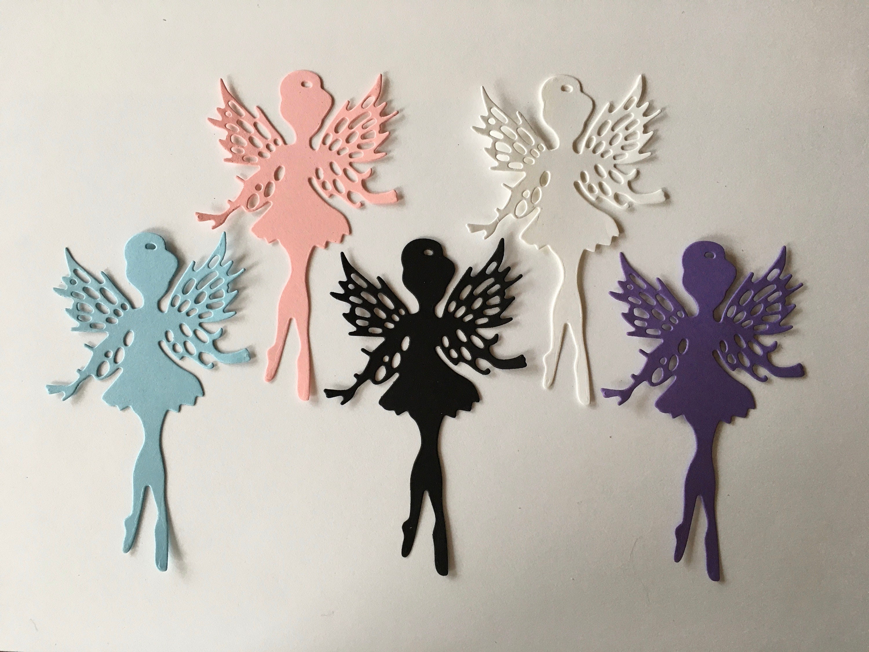 Fairy Die Cut Paper Cut Out Embellishment for Scrapbooking, Card Fronts ...