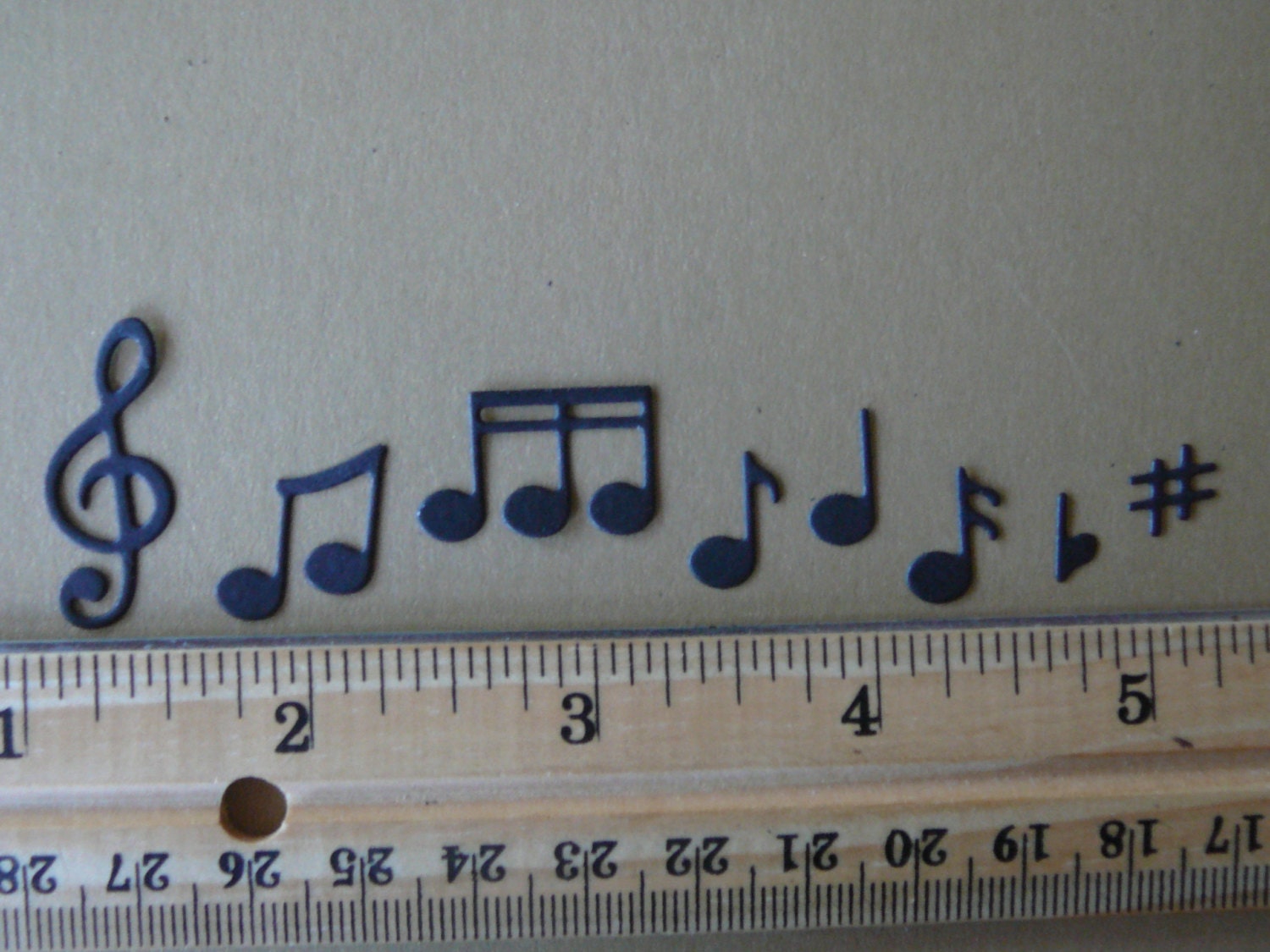 24pc. Music Note Die Cut Embellishment Set for Scrapbooking & Etsy