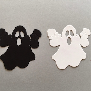 Adorno troquelado de fantasma para Halloween, scrapbooking, fabricación de tarjetas y adornos para cupcakes