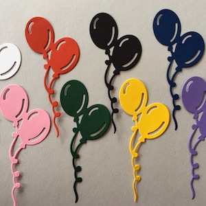 Ballon sterben Verzierung für Scrapbooking, Kartenherstellung, Cupcake Toppers, Geburtstagskarten, Junk-Journal Verzierungen