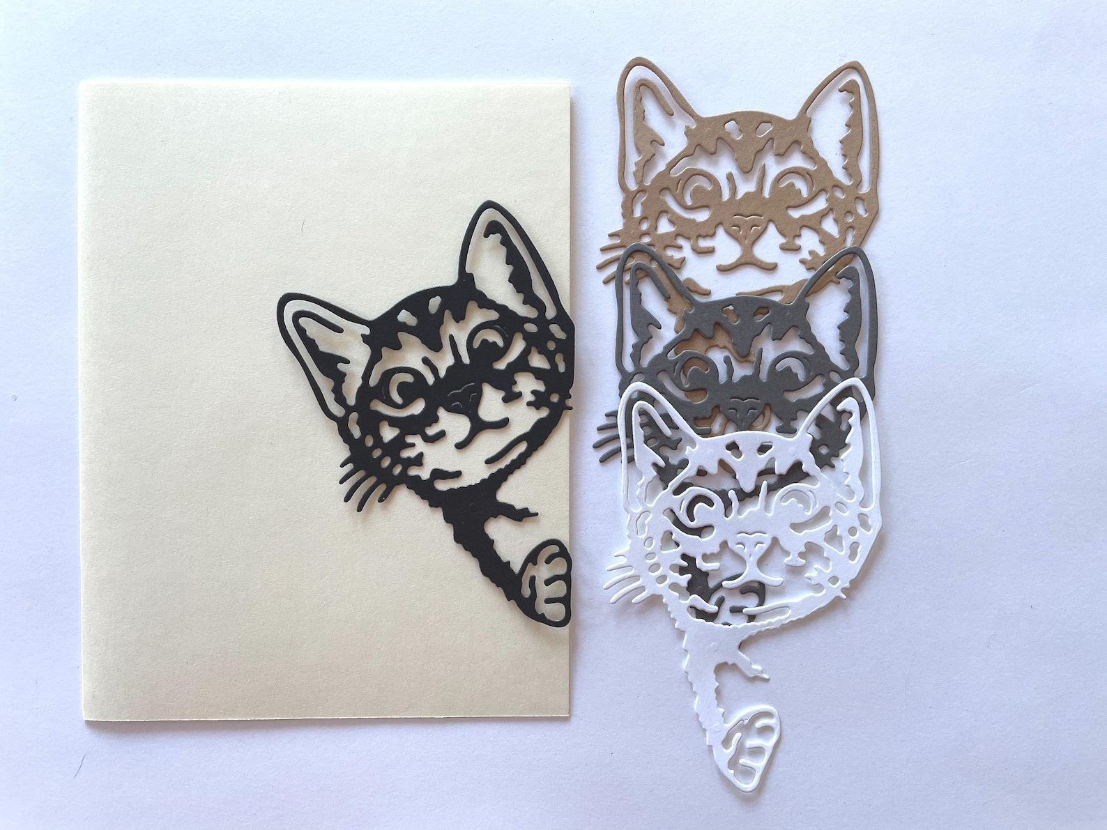 Cat Die Cut ~ Paper Cut Out ~ Card Embellishment ~ Scrapbook ...