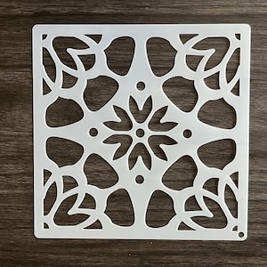 Flower Mandala Stencil Pattern / Reusable Stencils / Art Stencil / Craft Stencil / Paint Stencils / Crafting Stencils / Wall Stencils