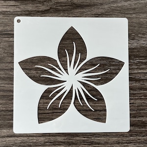 Reusable Plastic Mylar Flower Stencil Pattern / Art Stencil / Craft Stencil / Paint Stencils / Crafting Stencil / Wall Stencil