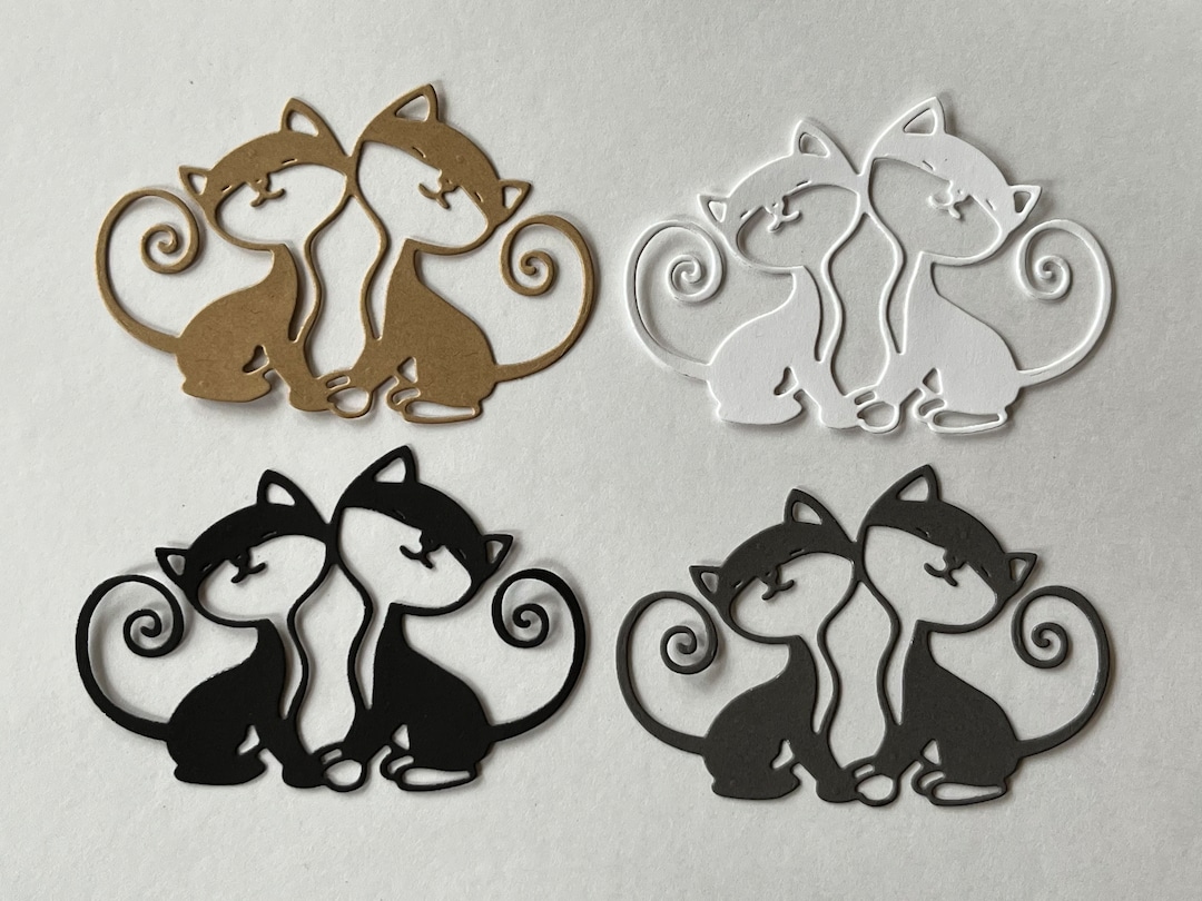 Cat Die Cut ~ Paper Cut Out ~ Card Embellishment ~ Scrapbook ...