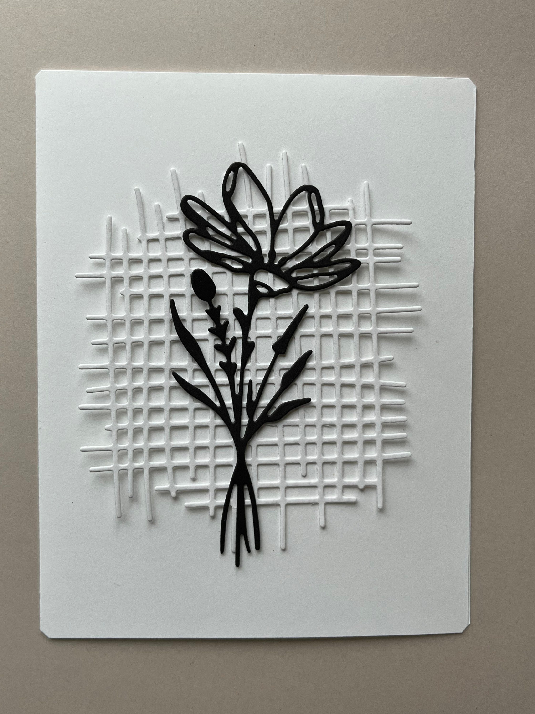 3pc Paper Flower Die Cut Flower Cut Outs Floral Die Cuts Etsy