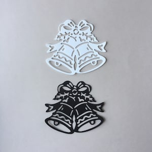 Bell Die Cut Embellishment for Scrapbooking, Card Making, Wedding. Table Decorations, Christmas