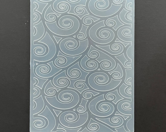 Swirly Embossing Folder for Card Making Scrapbooking - Etsy
