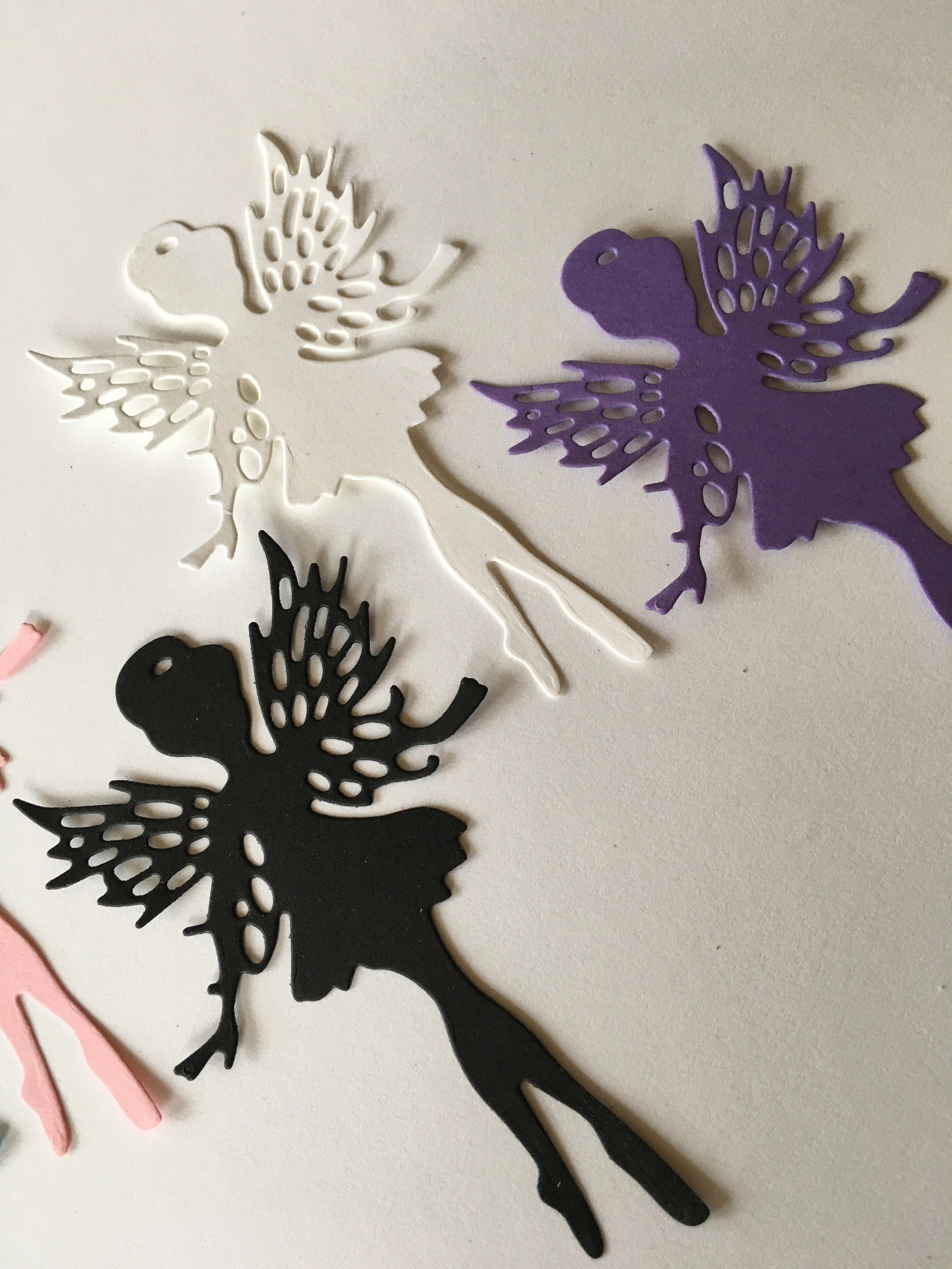 Fairy Die Cut Paper Cut Out Embellishment for Scrapbooking, Card Fronts ...